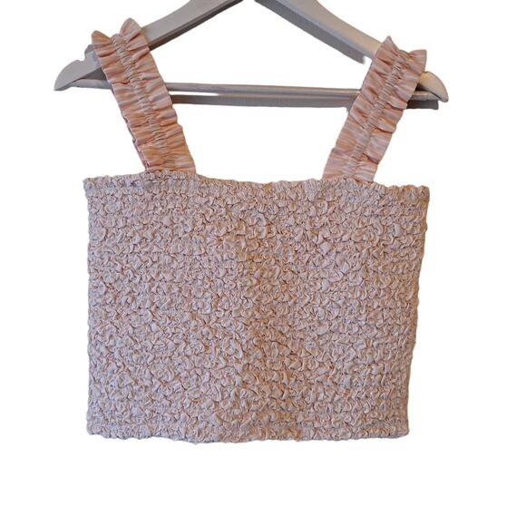 Petersyn Tami Melon Color Striped Smocked Top - Size M - Picture 7 of 12